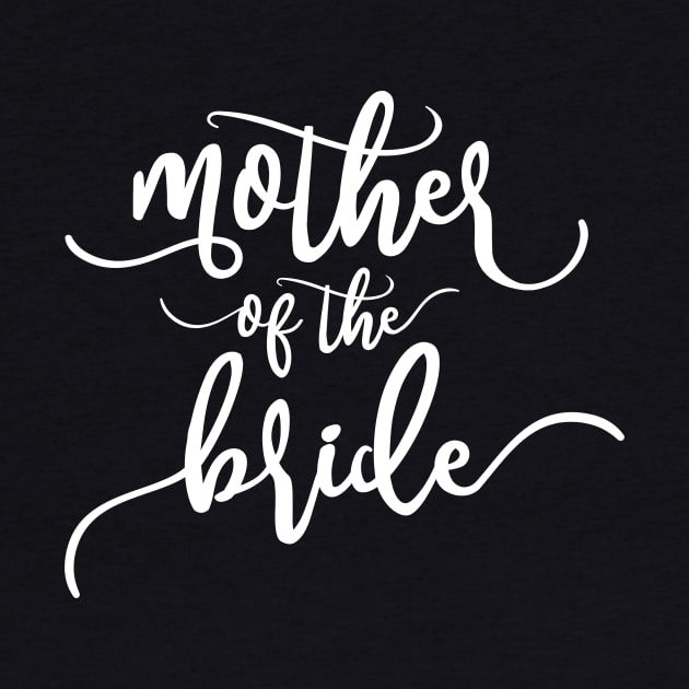 Simple Mother of the Bride Wedding Calligraphy by Jasmine Anderson